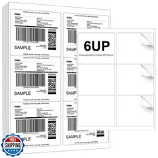 PAPRMA 3-1/3" x 4" Shipping Address Label 250 Sheets, LaserandInkjet Printer 