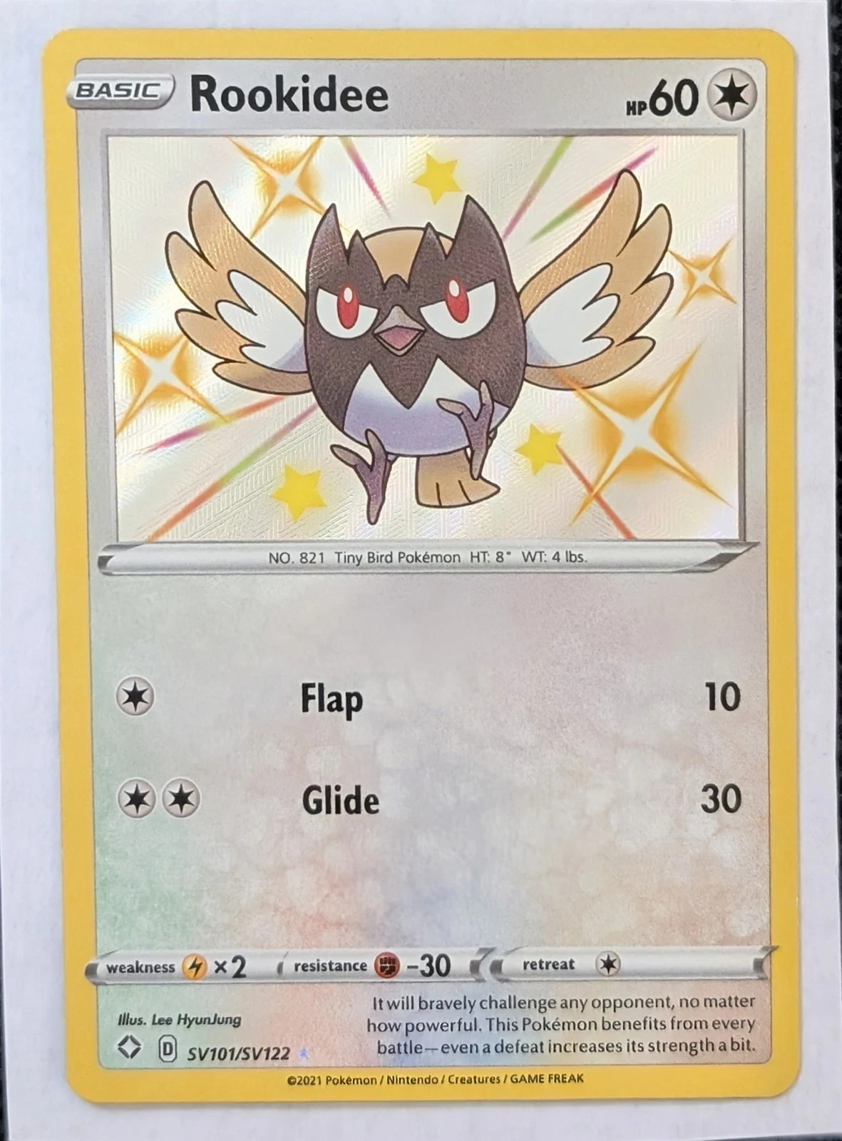 Rookidee | SV101/SV122 Shiny Holo | SWSH: Shining Fates: Shiny Vault | Near Mint