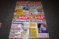 8x CHIP Computer Zeitschrift 1995-2001 wie neu!