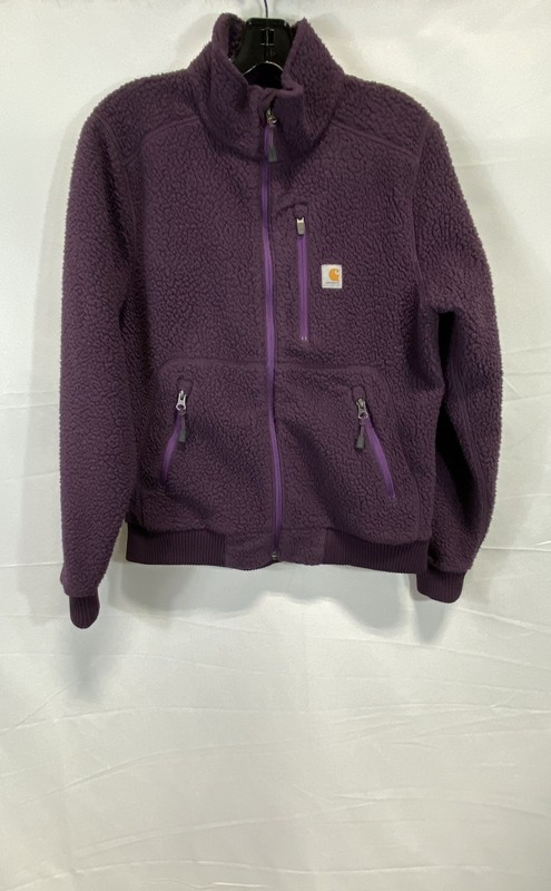 Carhartt Women's Purple Rugged Flex Relaxed Fit Fleece Jacket Sz S