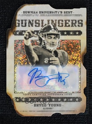 2022-23 Bowman U Speckle Refractor 19/25 Bryce Young #GB-16 Auto 10w8