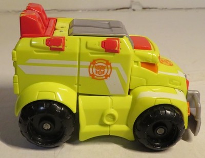 Playskool Heroes Rescue Bots Heatwave Ambulance Bot Tomy Yellow Red Transformers