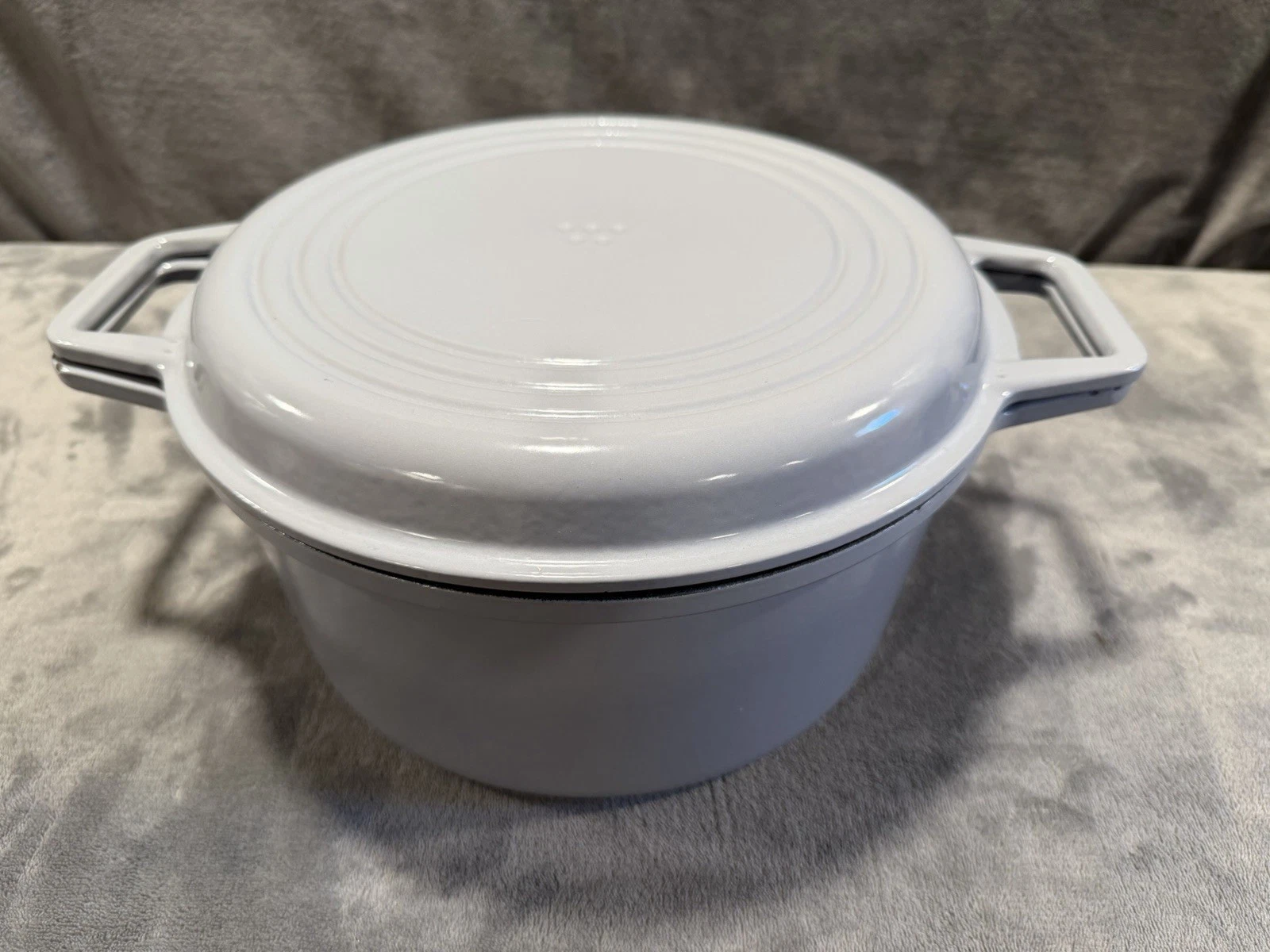 Misen 9 QT Dutch Oven Grill Gray Enameled Cast Iron
