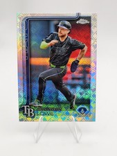 2025 Topps Chrome Logofractor #113 Brandon Lowe Tampa Bay Rays 