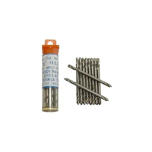 Сверла с двойным концом Sg Tool Aid 15210, 10 штук, 1/8 Короткая панель корпуса, Сверла с двойным концом из нержавеющей стали