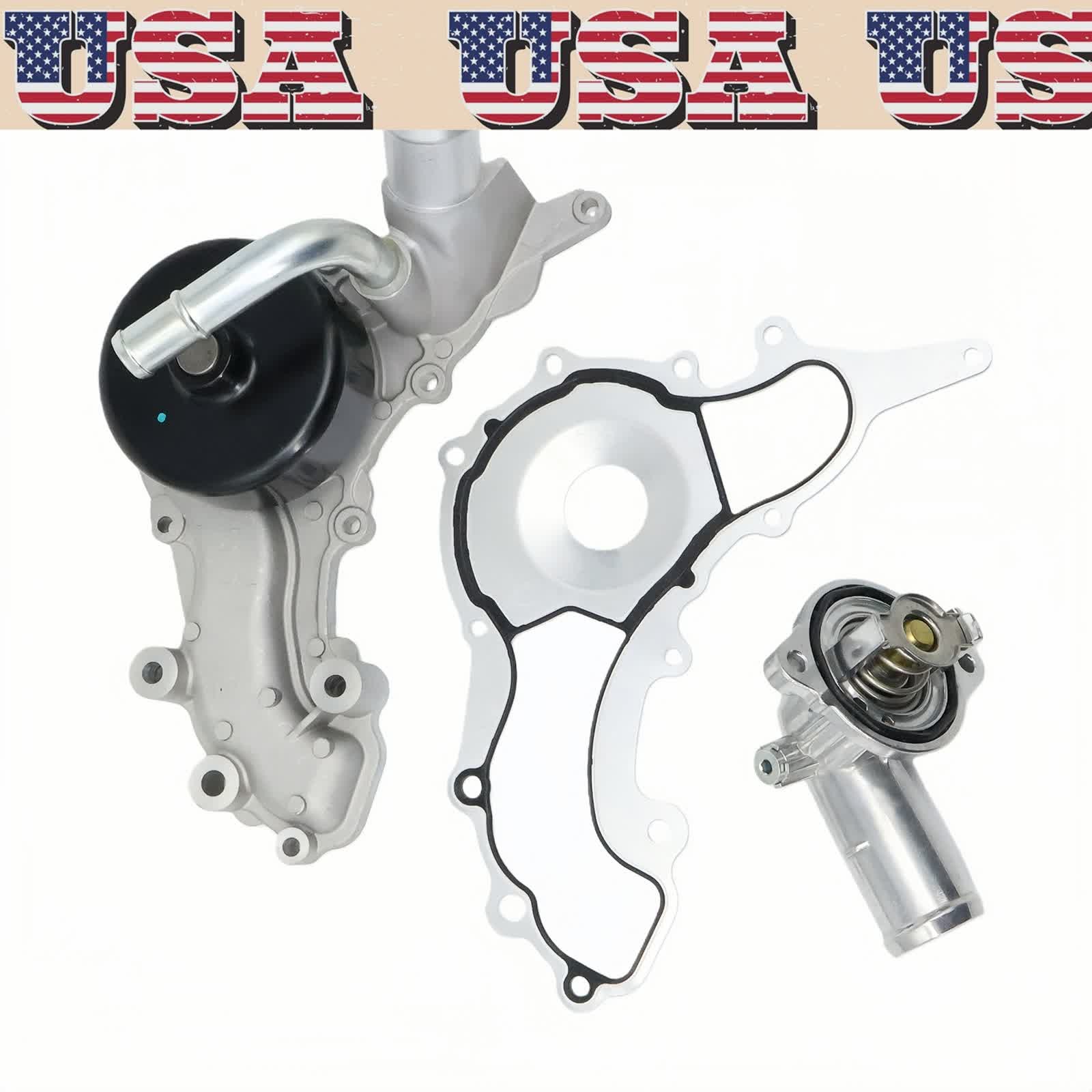 Fit Maserati Ghibli Levante Quattroporte 3.0T V6 Engine Water Pump w/ Thermostat