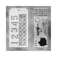 Stampers Anonymous Mixed Media Stamps  Stencil - 22, THMM122