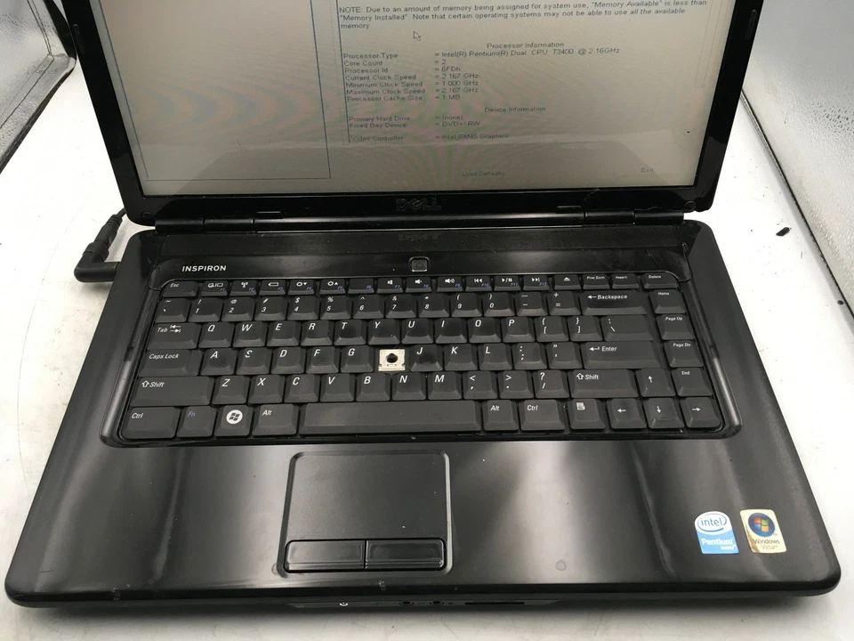 DELL INSPIRON 1545 - BOOTS TO BIOS - INTEL PENTIUM T3400 - 3GB RAM -READ DESC-BB - Image 3 of 4