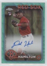 2024 Topps Chrome Rookie Aqua Wave Refractor /199 David Hamilton Auto 03gz