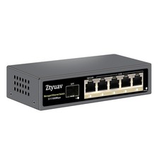 6-Port Full Gigabit Easy Smart Managed Ethernet Switch-5 Ports 1 SFP Port, ...