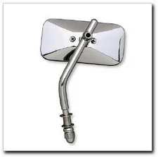 Emgo 20-34822 Universal Clamp-On Mirror - Classic, Die-Cast, for 7/8in. Bars Eit