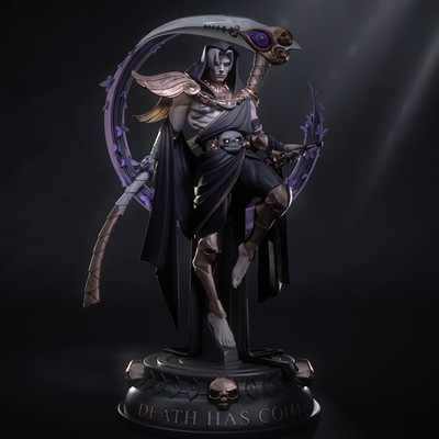 Thanatos | Hades | Resin Figur 32,1cm | Bulkamancer | UNBEMALT