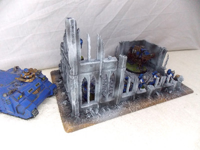 WARGAMING GELÄNDE BEMALTES GEBÄUDE
