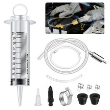 Motorcycle Brake Bleeder Kit Hydraulic Clutch Hose One Way Valve Tube Bleeding