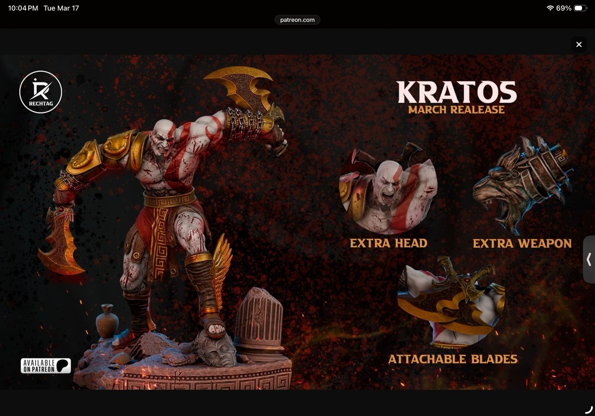 1/6 Kratos Rechtag Studio High Quality Unpainted Resin Garage Kit