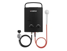 Camplux 5L 1.32GPM Tankless Water Heater Outdoor Propane Gas Portable Shower Kit