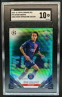 2023 Topps Chrome UEFA Ethan Mbappe RC Aqua Wave Refractor #129/199 PSG SGC 10