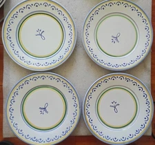 4x Williams Sonoma WSO4 Dinner Plate 11 1/8" - (craze)