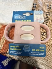 Silicone Baby Bottle Handle 4m Fits Most Narrow Bottles Pink Dr. Brown