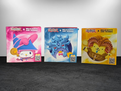 Yu-Gi-Oh x Hello Kitty Plüsch 3er Set McDonald's Stofftier Sammler Mc Donalds