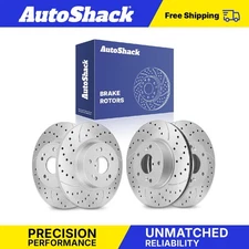 Front Rear Drilled Slotted Brake Rotors for 2005 2008-2012 Honda Accord V6