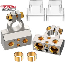 Battery Terminal Connectors, 0/2/4/6/8/10 AWG Battery Terminals, Heavy Duty Car
