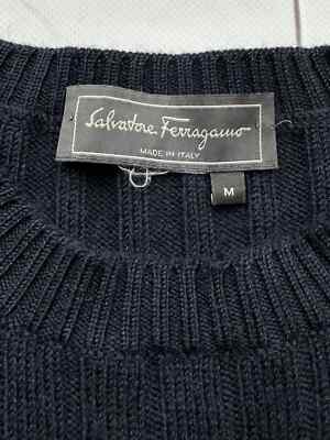Salvatore Ferragamo ヴァージンウール ニット S V-neck sweater - Men