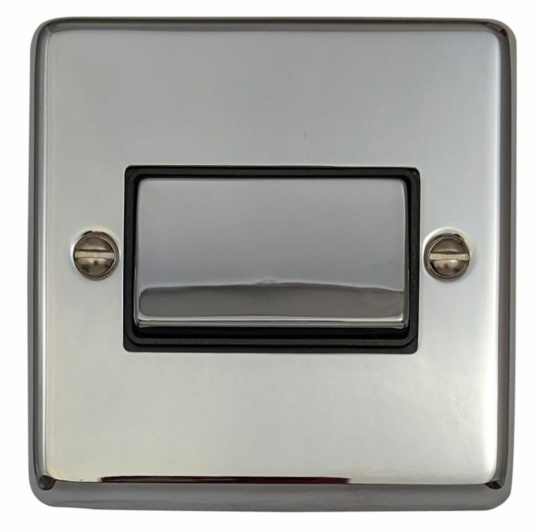 G&H CC369 Polished Chrome 1 Gang Triple Pole 10A Fan Isolator Switch