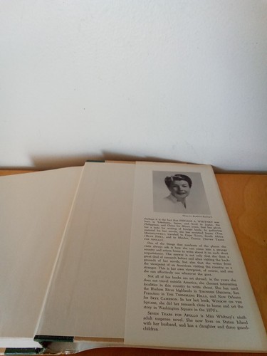 SEVEN TEARS FOR APOLLO-PHYLLIS A. WHITNEY-HC/DJ-1st 1963-APPLETON-CENTURY-CROFTS - Picture 6 of 8