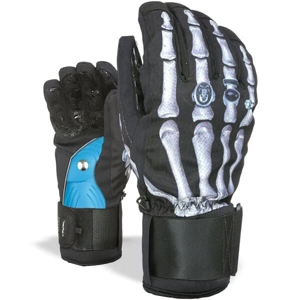 LEVEL GLOVE SWITCH NOIR WHITE 2228UG-35 PRINTED W/Removable wrist protection