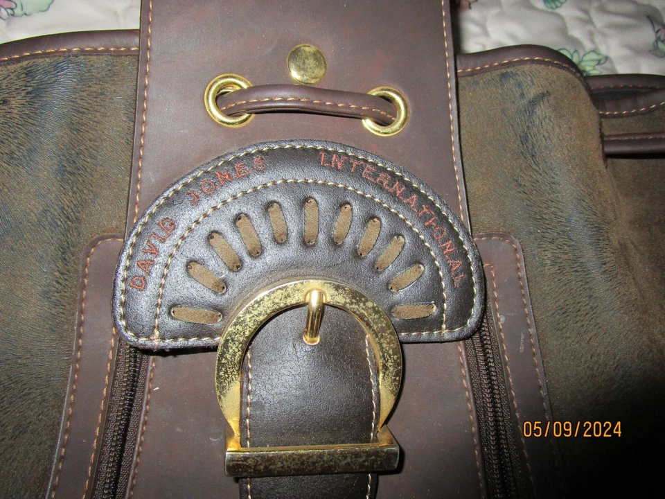 Bolso Bandolera David Jones Internacional de Cuero Bandolera Estilo Cartera Bolso Foto 2 de 4