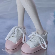 Fashion Doll Shoes Thick Sole Bandage Lace-up Sneaker Shoes for 1/4 BJD Doll Toy