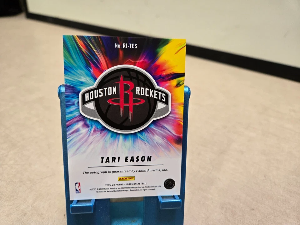 2022-23 PANINI NBA HOOPS TARI EASON RC ROOKIE INK AUTO AUTOGRAPH ROCKETS - Image 2 of 2