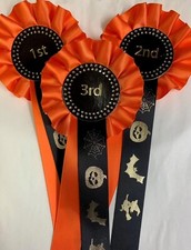 Halloween Rosettes 1st-2nd-3rd One Tier Rosettes