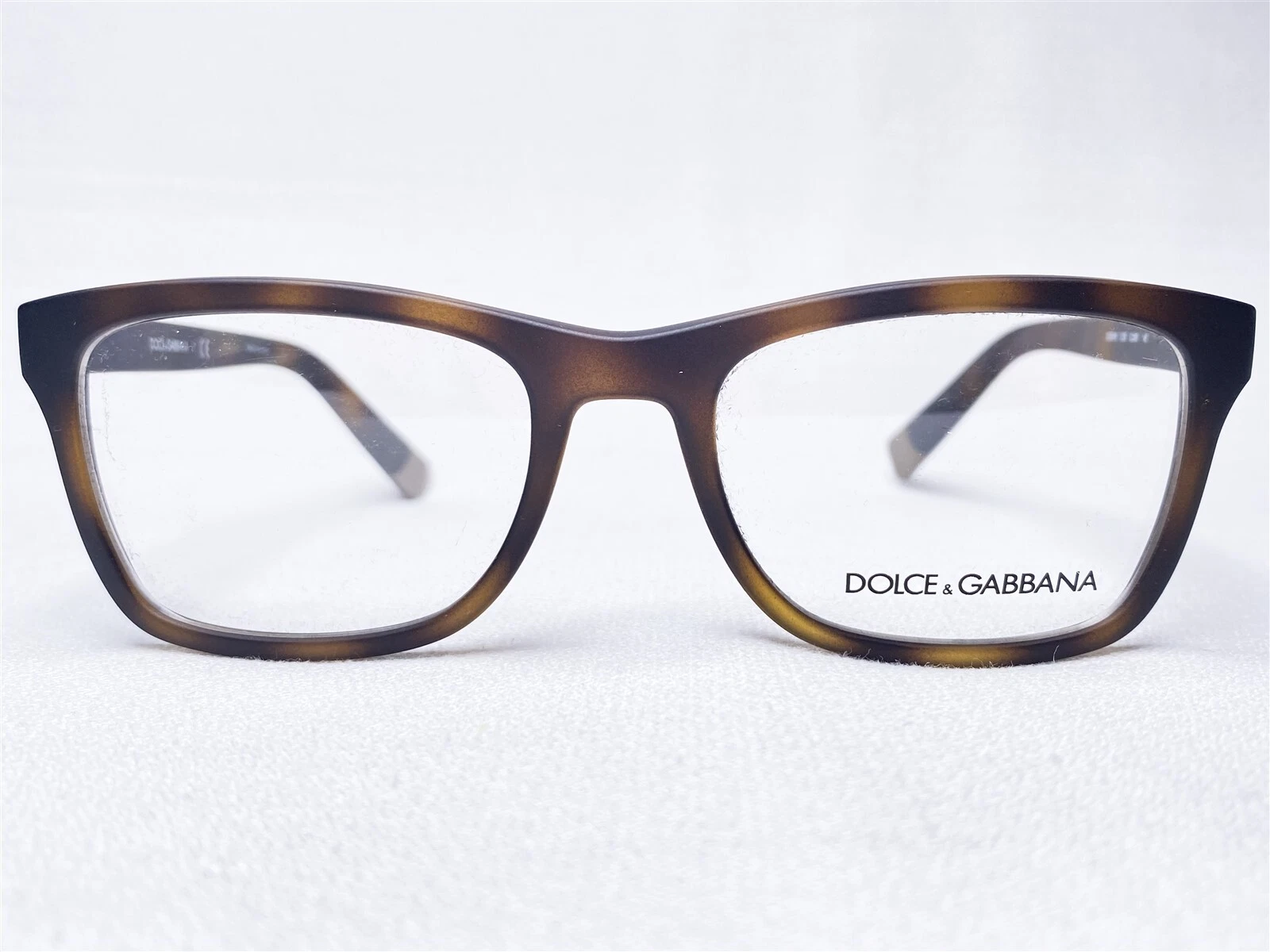 NEW Dolce & Gabbana DG5019 3028 Mens Matte Dark Havana Eyeglasses Frames 52/18