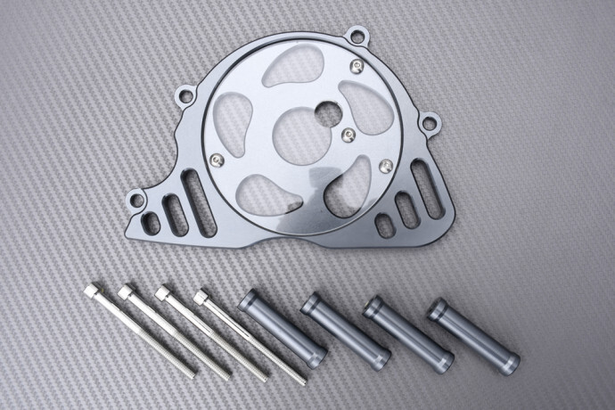 Cache pignon sortie de boite anti projection titane pour Kawasaki Z1000