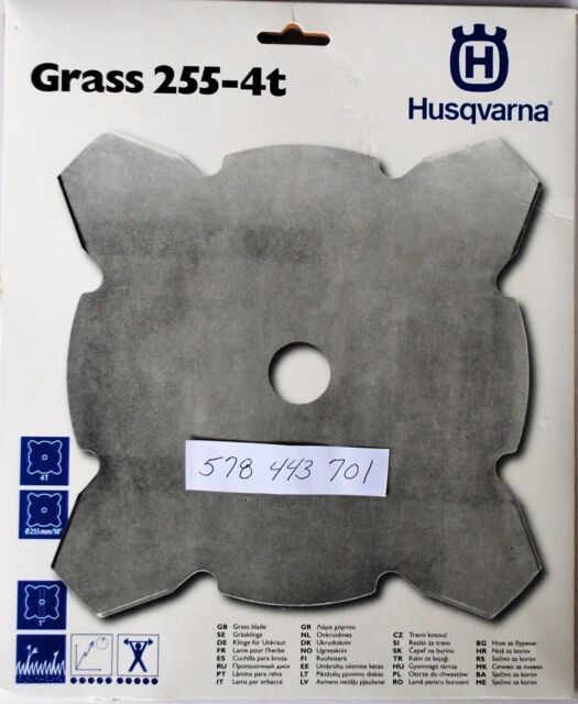 HUSQVARNA 8tooth 10/" Grass Blade 1/" Arbor 255-8 ~ 5784440-01