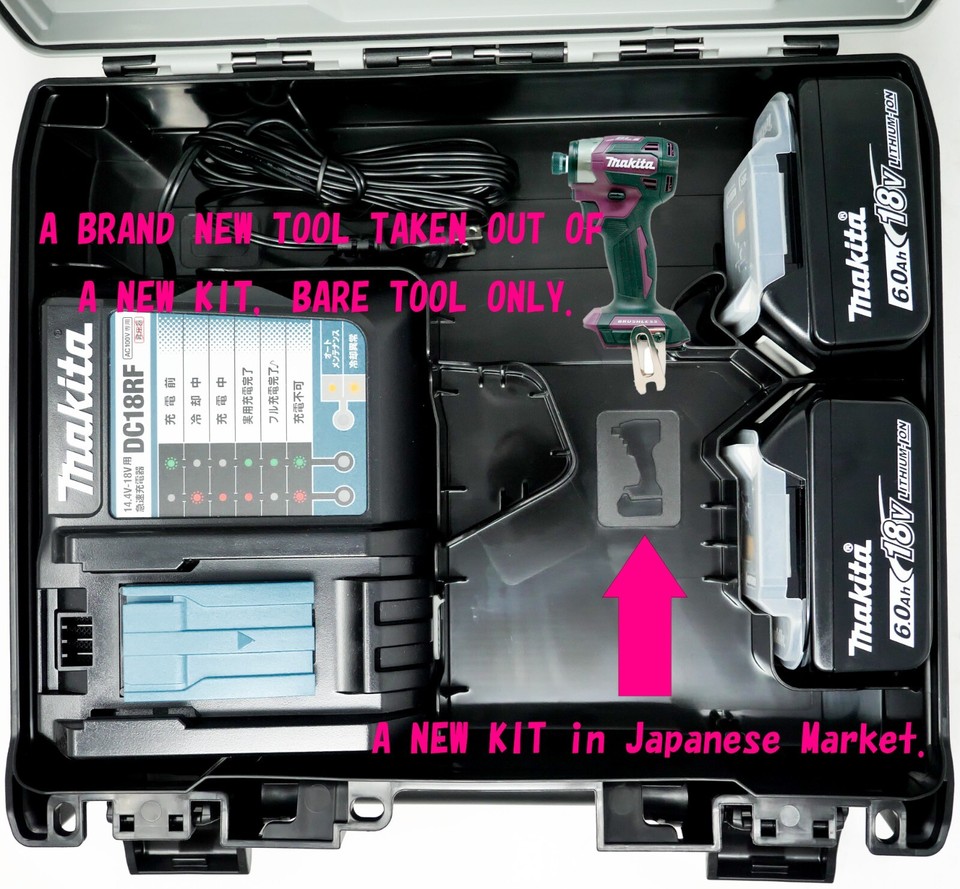 Makita TD173 Impact Driver 5 Colors 18V Brushless Tool Only Made