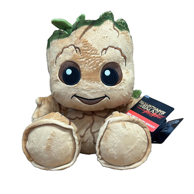 Disney Marvel 10  Baby Groot Big Feet Guardians Of The Galaxy Plush NWT