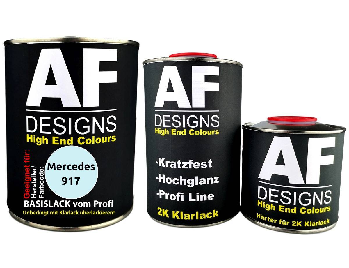 PARA Mercedes 917 Aquablau 2,5L Juego de pintura de coche endurecedor de pintura transparente