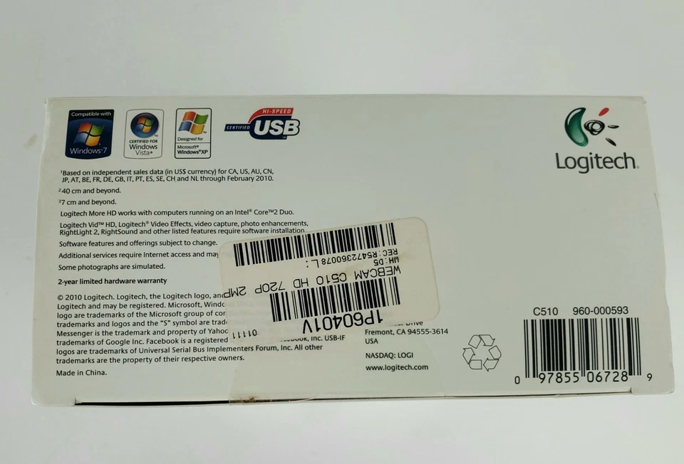 Logitech C510 HD Web Cam BRAND NEW! - Image 3 of 3