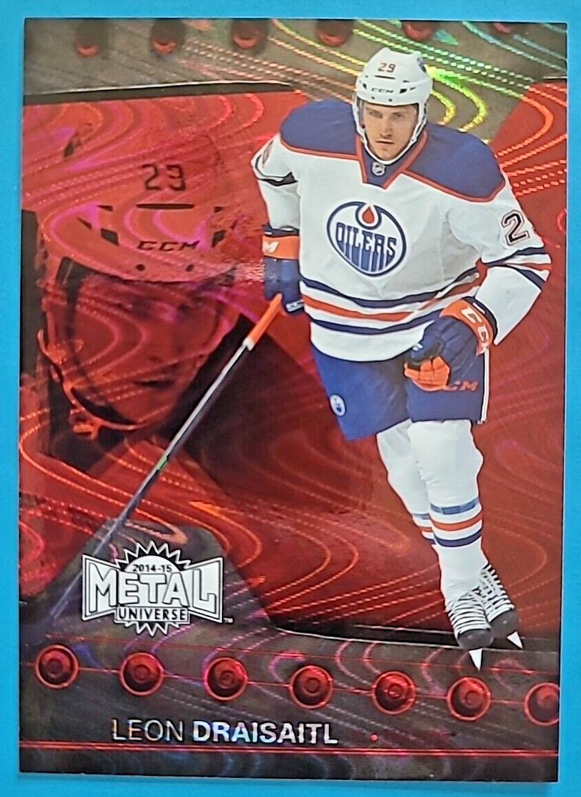 2014-15 Leon Draisaitl Fleer Showcase Metal Universe Rookie RC #31 PMG /100