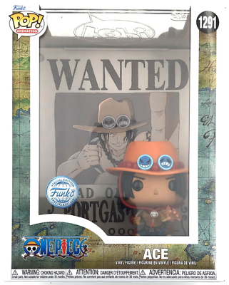 Funko Pop! One Piece Portgas D. Ace with Wanted Poster #1291