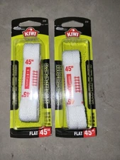 2 Pairs KIWI Style Shoe Laces 2131 Flat Glow In The Dark 45 In 5-6 Eyelets