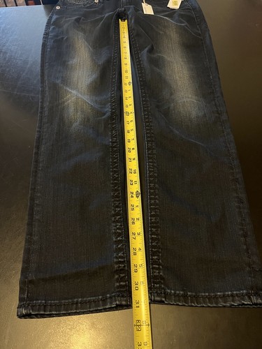 ANONAME Giselle Slim Curvy Low Rise Stretch Jeans Sz 32 W 32 x L 31 Dark Wash - Picture 9 of 10