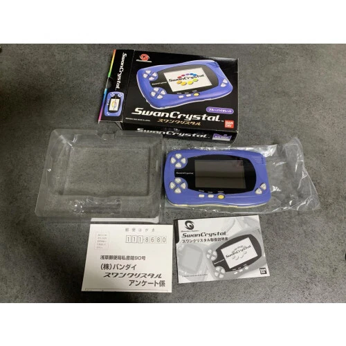 WonderSwan Color Swan Crystal Blue Violet Main Unit Boxed - Image 2 of 4