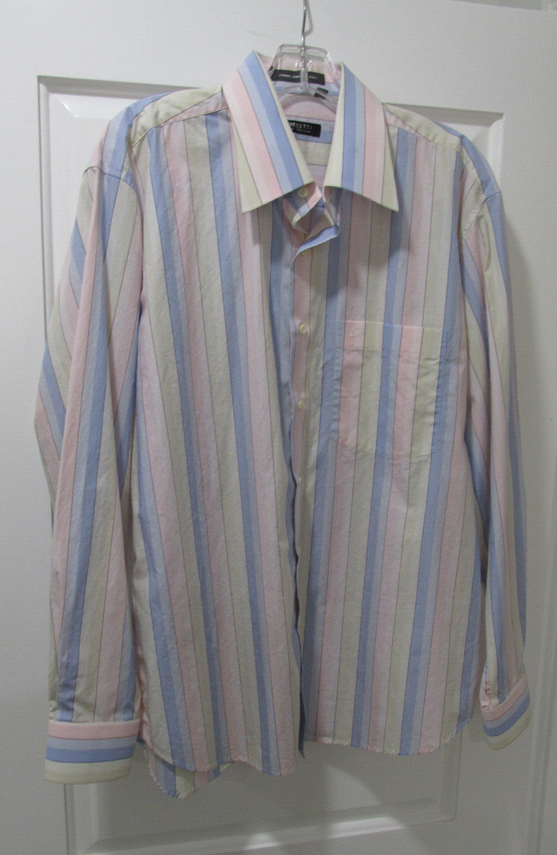 2 Vtg Corzetti -Fabric Italy Men Dress Shirts XL-44 | eBay