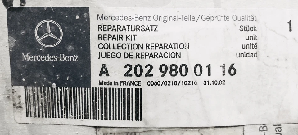 KIT COJINETE RUEDA TRASERA MERCEDES 2029800116 SLK30 E430 E320 C320 C280 Foto 2 de 4