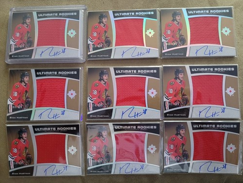 2015 Ultimate Collection #/149 Ryan Hartman Rookie Patch Auto RC RPA Blackhawks - Picture 4 of 13