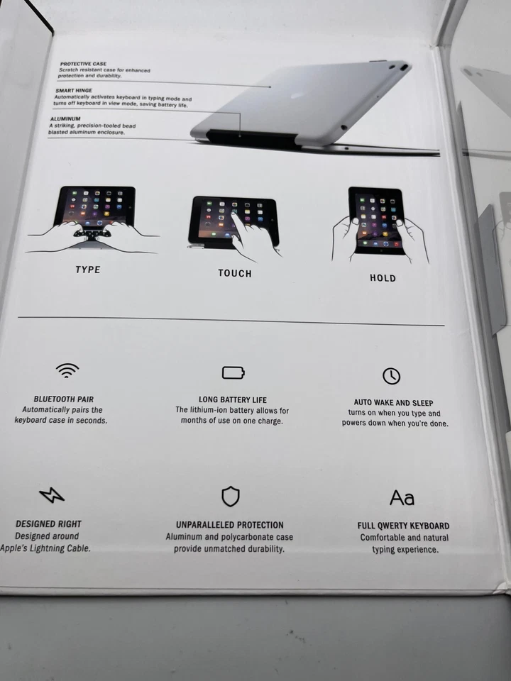 Incipio ClamCase Pro Bluetooth Keyboard Case for Apple iPad Mini 1 Mini 2 Mini 3 - Image 3 of 4